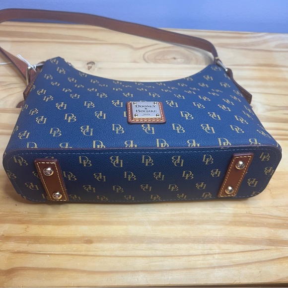 Project Bag Dooney & Bourke Navy and Yellow Shoulder Bag - Picture 16 of 16